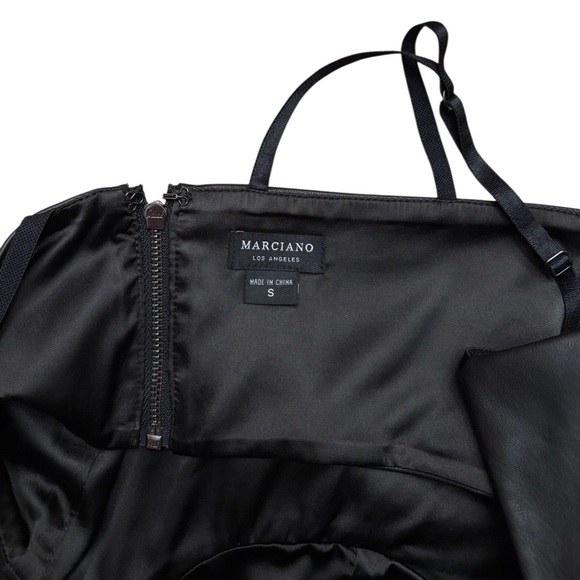 NEW, Marciano Los Angeles, Black Faux Leather Crop Top, Size S 🫦 - Picture 5 of 11